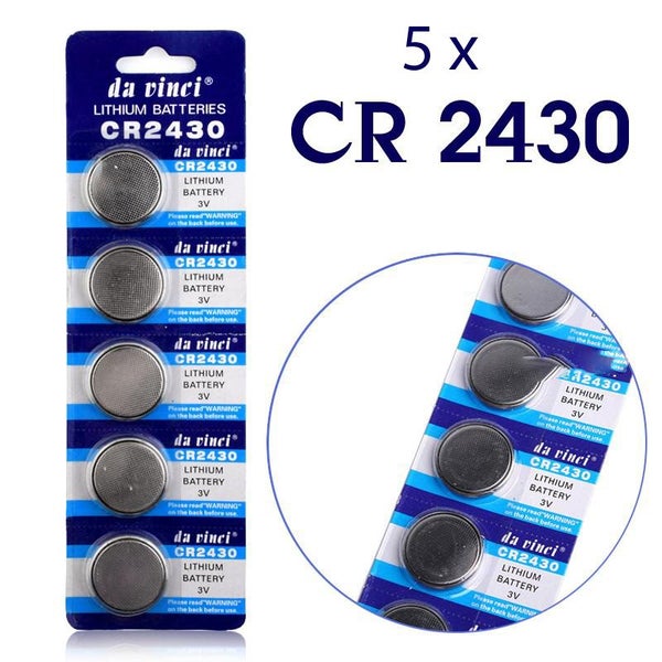 5 x CR2430 Lithium Battery DL2430 BR2430 KL2430 Lithium 3V High Quality Battery Carousel 2