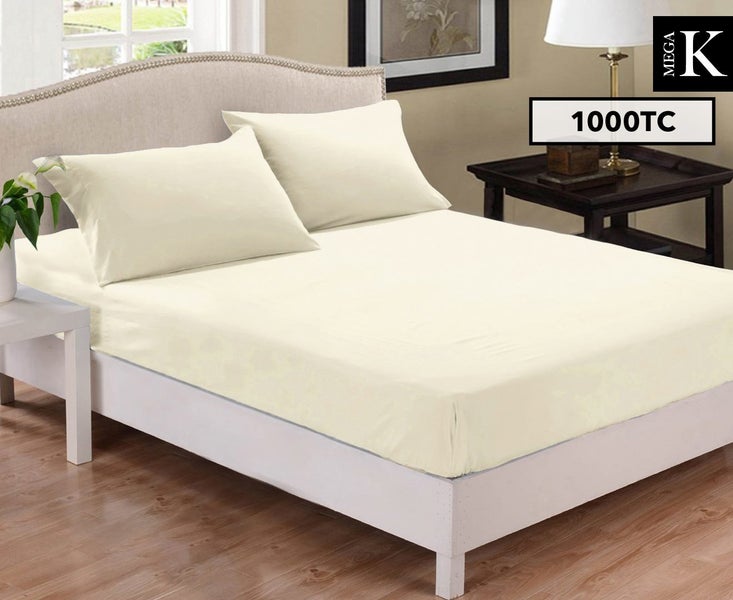 Park Avenue 1000tc Cotton Blend Mega King Bed Sheet Combo Set Pebble Park Avenue 1000tc Cotton Blend Mega King Bed Sheet Combo Set Pebble Trade Me