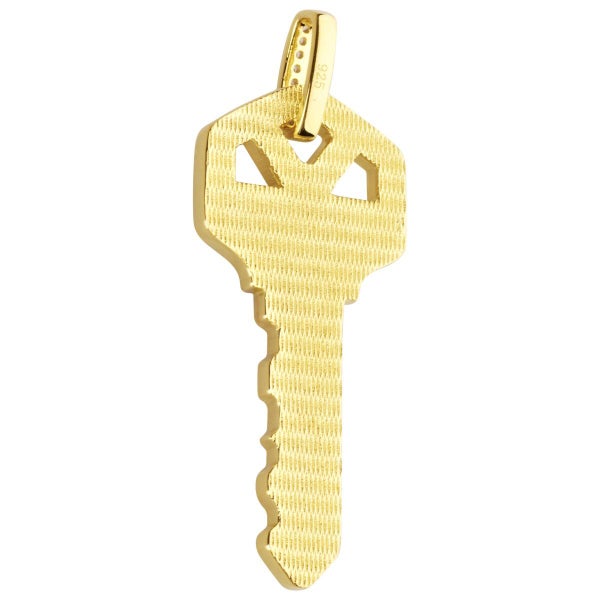 Premium Bling - 925 Sterling Silver KEY Pendant Carousel 2