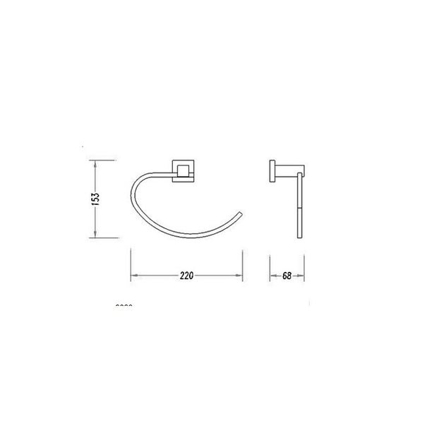 Matt Black Towel Ring Carousel 2