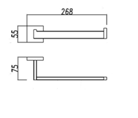 Towel Bar Modern Square Design Carousel 2