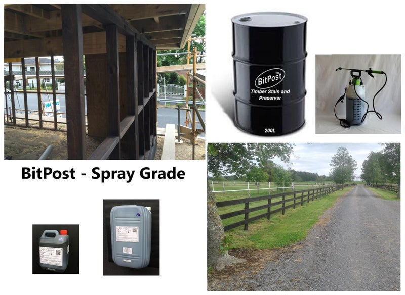 BitPost™ Spray Grade - Black Fence/Wood Stain & Preserver Carousel 1