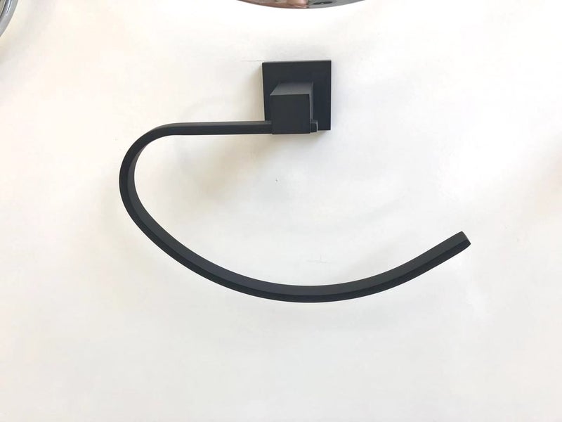 Matt Black Towel Ring Carousel 1