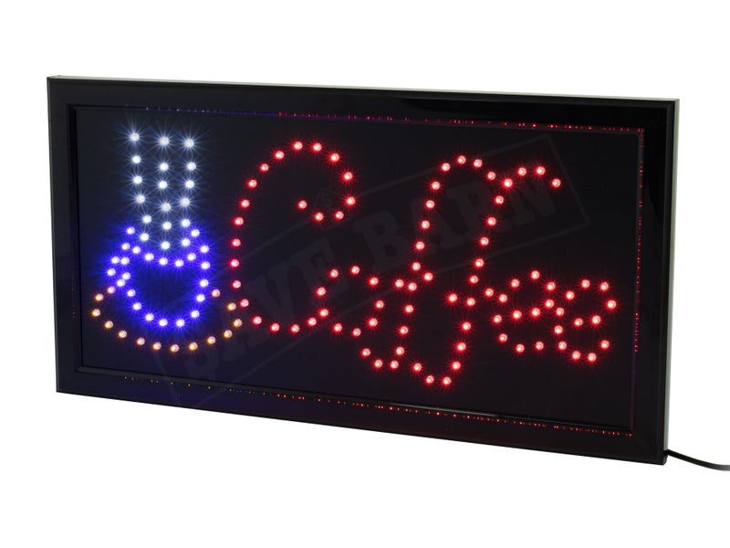 LED Sign COFFEE Signs 48x25CM Carousel 1