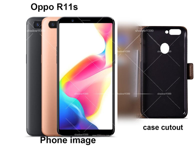 Oppo R11s case retro leather wallet slim cow hide finish brown Carousel 2