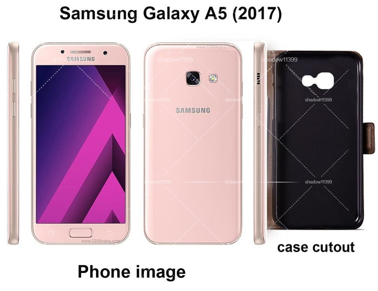 Galaxy a5 2017 case 8-card multifunction leather wallet lanyard id tur Carousel 2