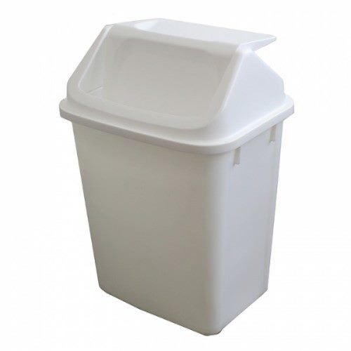 38L Rectangular White Swing Top Bin Carousel 1
