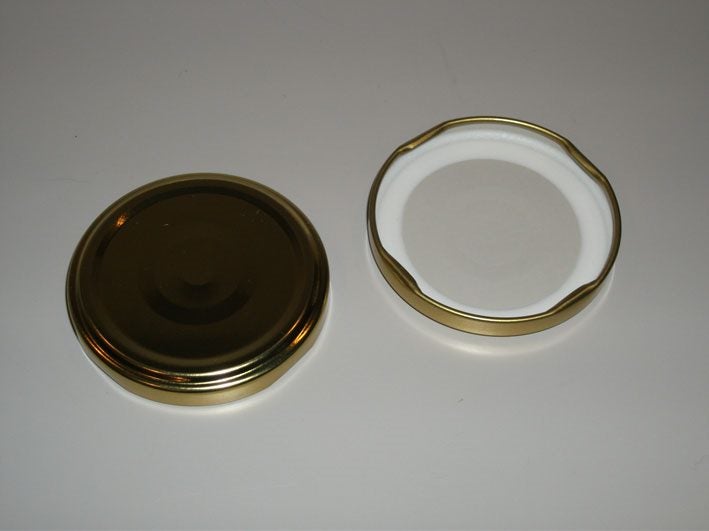 Jar Lids x10 - Twist Top Safety Pop-up 63mm BLACK or GOLD or WHITE Carousel 2
