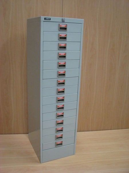 Leeco 15 Drawer File Drawers Light Grey Trade Me