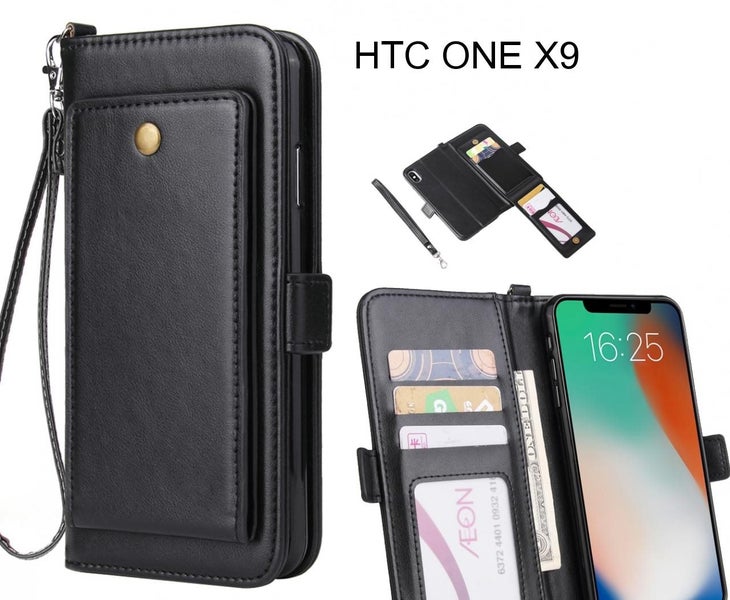 HTC ONE X9 Case Retro Leather Wallet Case Carousel 1