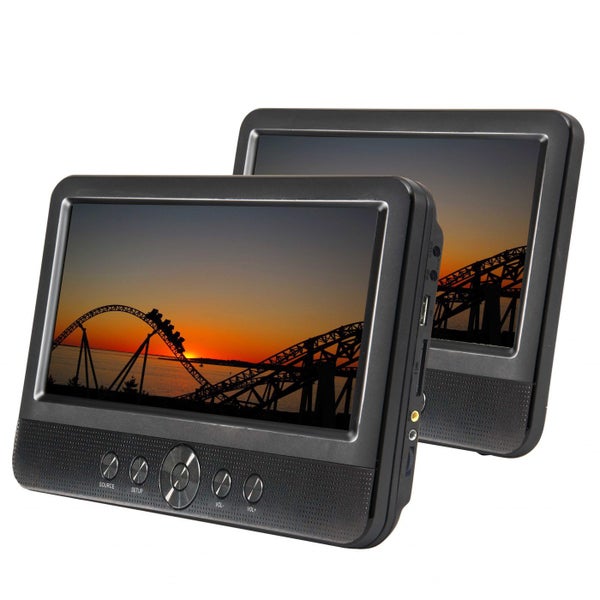 DUAL 10" SCREEN CAR DVD PLAYER FOR HOME AND CAR Carousel 1