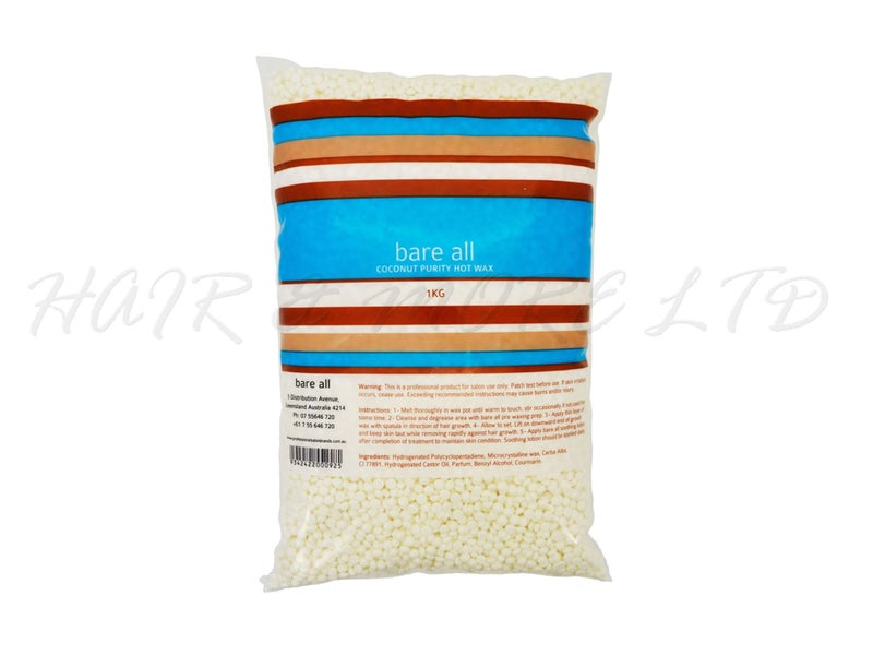 Bare All Coconut Purity Hot Wax Beads 1kg Carousel 1