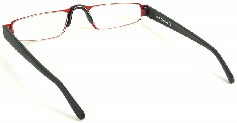 RED - I-Mag Executive European Style Reading Glasses with Hard Slide Open Case Carousel 2