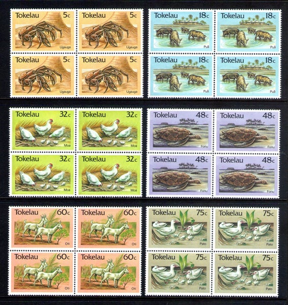 Tokelau - 1986 Agriculture Set (6) - Blocks - UHM - 136/41 Carousel 1