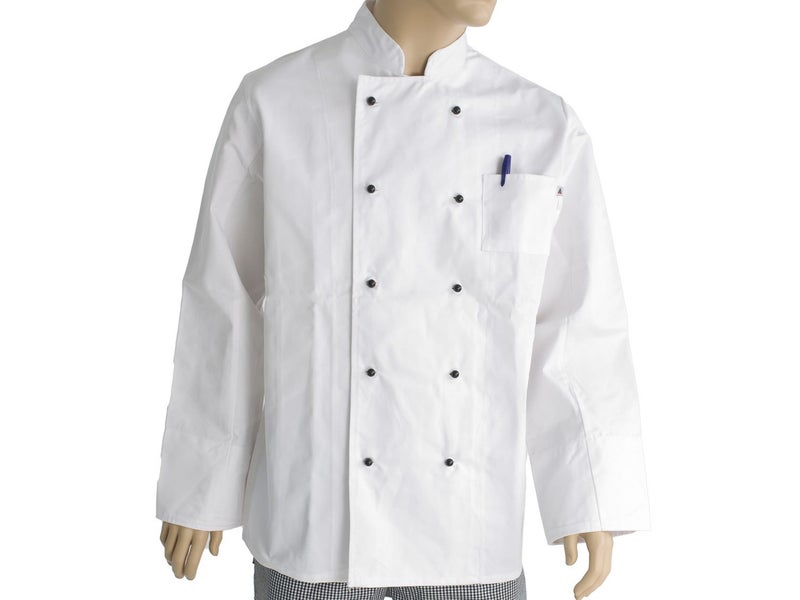Chefs Double Breasted L/Sleeve White Jacket - M Carousel 1