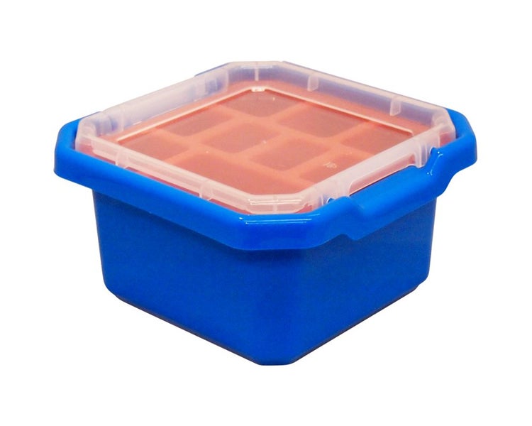 Lego Storage Box Two Tier Compartments Tools Jewelry Container Small Blue
