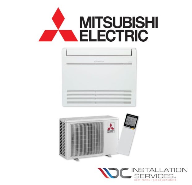 Mitsubishi Electric RapidHeat KW35 4.3kW Floor Console Heat Pump & Installation Carousel 1
