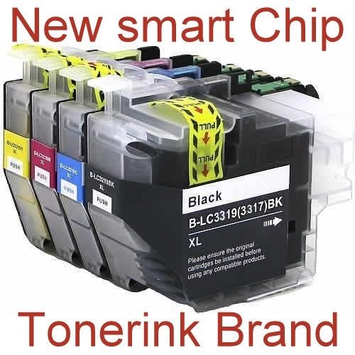LC3319XL Brother Ink Cartridges LC3317 XL 65ml / 20ml x4 BK+C+M+Y Premium A+ v4 Carousel 1