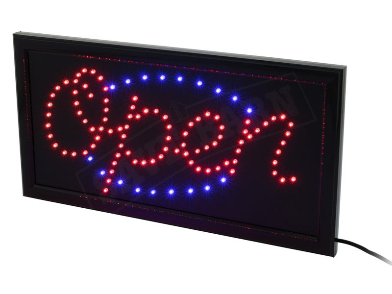 LED Sign OPEN Signs 48x25CM Lower Case Letters Carousel 1