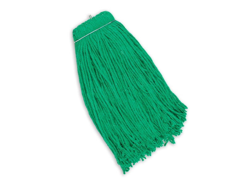 Mop Head Commercial Grade Cotton GREEN 16oz Carousel 1