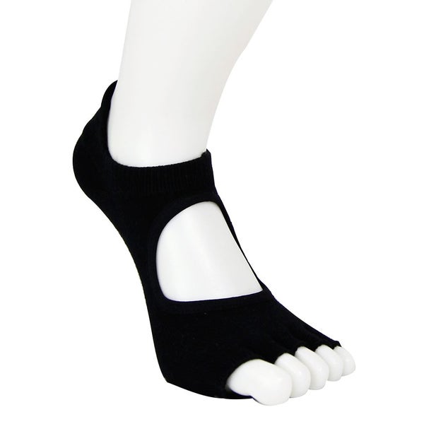Clearance Sell - 3 Pairs of Anti Slip Open Toe Yoga Socks Carousel 2