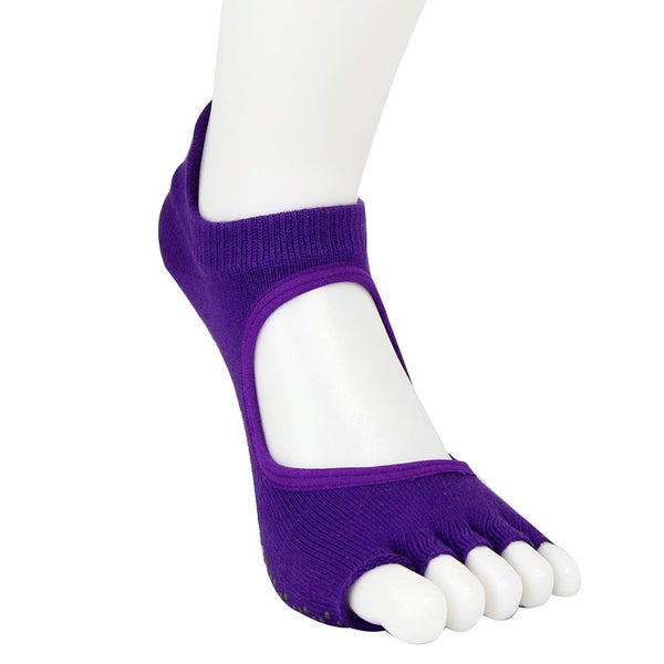 Clearance Sell - 3 Pairs of Anti Slip Open Toe Yoga Socks Carousel 6