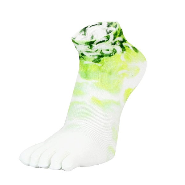 Clearance Sell - 2 Pair Printed Anti-slip Yoga Toe Socks Carousel 2