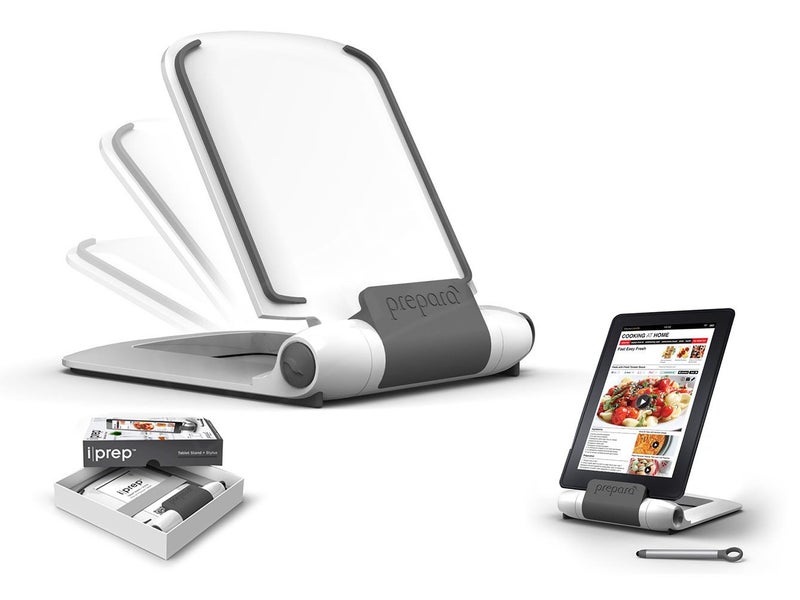 iPrep Kitchen Tablet Stand & Stylus WHITE Carousel 2