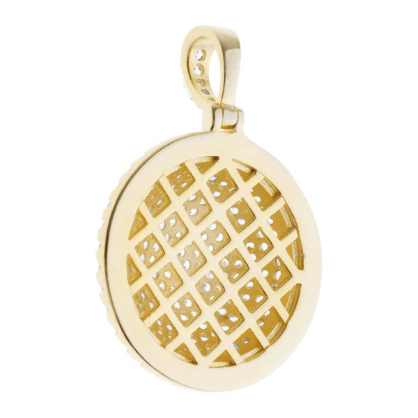 Premium Bling - 925 Sterling Silver DOME Pendant Carousel 2