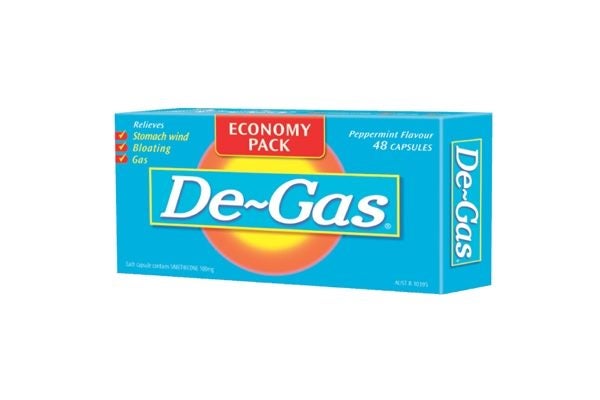 =VALUE= 1x De-Gas Anti-Bloating / Wind Capsules 48 Caps Carousel 1