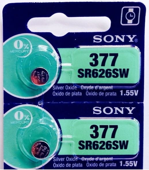 20 NEW SONY 377 SR626SW SR66 V377 Watch Battery - Made In Japan - Foto 2