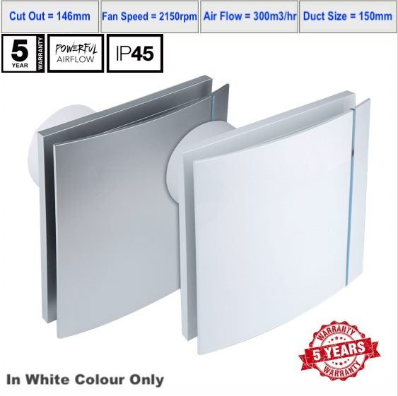 Extractor Fan Silent Design Series 150mm Duct Size Carousel 2
