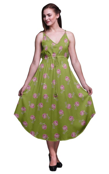 Green Beach Dresses