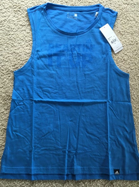 Adidas Beasting Up Women's Powder Blue Tank - 2XS - BNWT Carousel 1