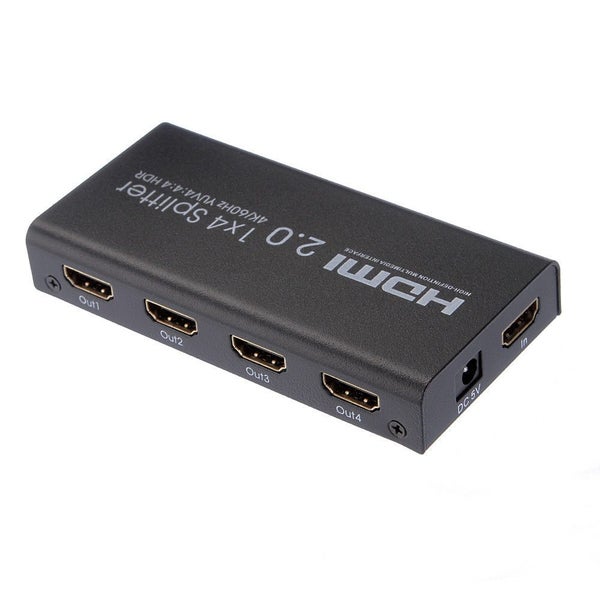 UHD 4K 60Hz HDMI 2.0 Repeater Amplifier Splitter Hub Box HD 1080P 1x4 1 In 4 Out Carousel 5