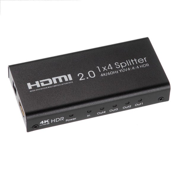 UHD 4K 60Hz HDMI 2.0 Repeater Amplifier Splitter Hub Box HD 1080P 1x4 1 In 4 Out Carousel 2