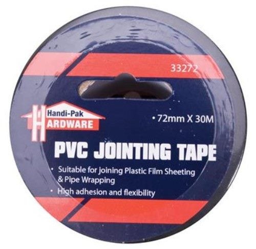 (Roll) Handipak 33272 72mm x 30M Black Polythene Tape Carousel 1