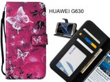 HUAWEI G630 case leather wallet case printed ID