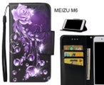 MEIZU M6 Case wallet fine leather case printed