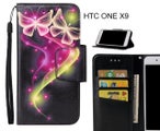HTC ONE X9 Case wallet fine leather case printed