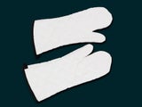 Oven Grill Mitts Gloves 39cm Long - White