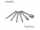 6pcs Rotary Tools HSS Wood Milling Burrs Cutter Set DREMEL Accessories MultiPro