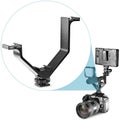 Neewer Alloy 5" V-Shape Triple 3 Universal Camera Cold Shoe Mount Bracket