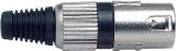 XLR5MVPROBK :: XLR Connector 5 Pin Cord Plug MALE BLACK