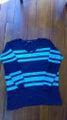 Glassons strip knit V collar jumper SizeM