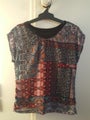 Gorgeous patterned knit/crepe top