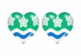 2x Sticker flag vinyl country heart uk county cumberland