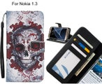 Nokia 1.3 case 3 card leather wallet case printed ID