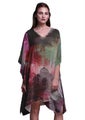 Phagun Tajmahal Monuments Ladies Plus Size Kaftan Summer Wear Kimono Kaftan