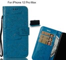 iPhone 12 Pro Max Case Leather Wallet case embossed unicon pattern